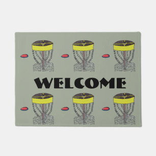 The Disc Golf Welcome Door mat