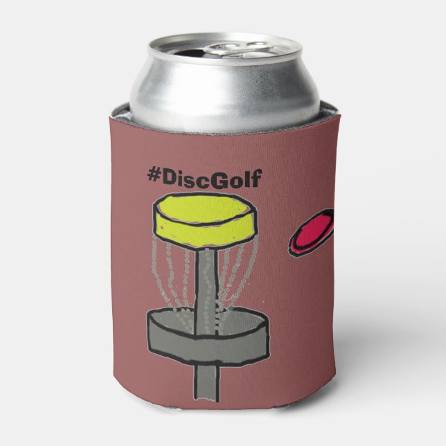 The #DiscGolf can cooler (Can Front)