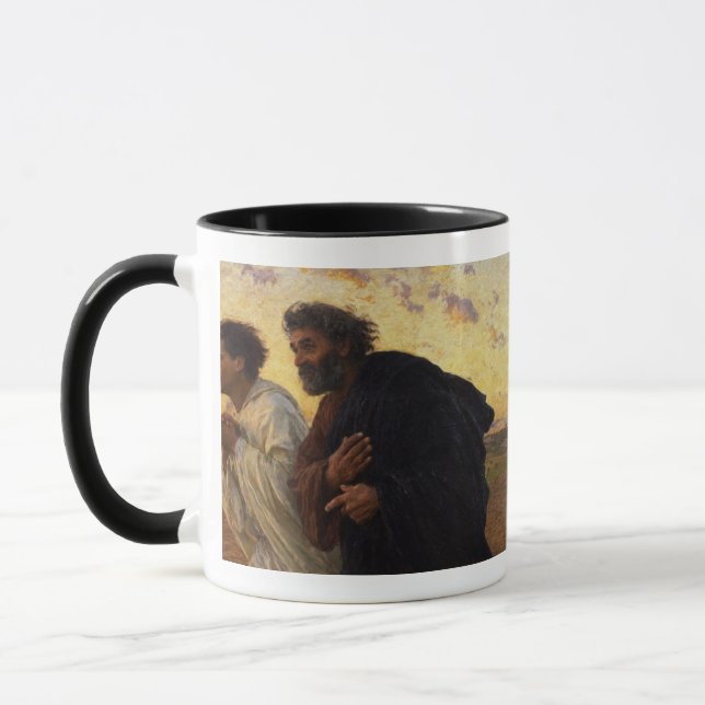 The Disciples Peter and John Running Mug (Left)