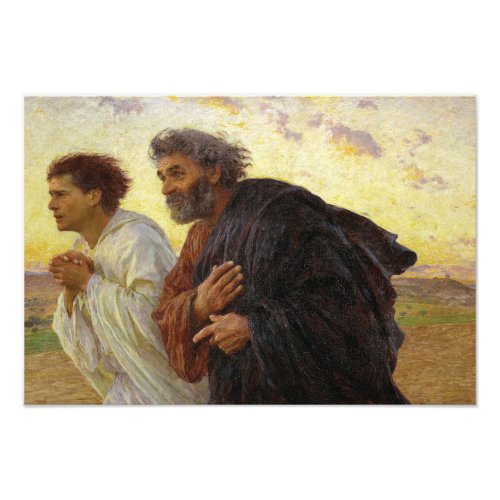 The Disciples Running to the Sepulchre by Burnand Photo Print