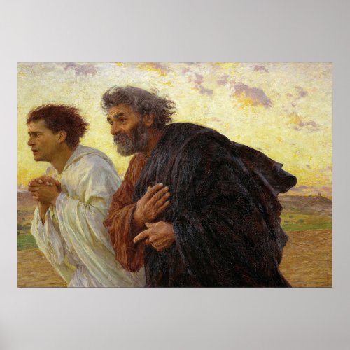 The Disciples Running to the Sepulchre by Burnand Poster