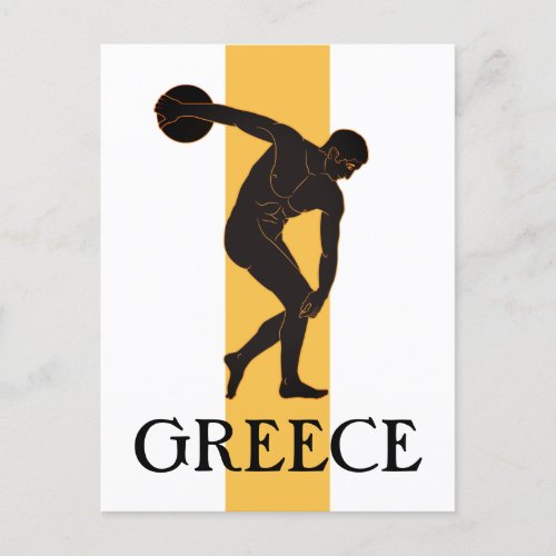 The Discobolus Greece Postcard