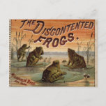 The Discontented Frogs 1895 Postcard at Zazzle