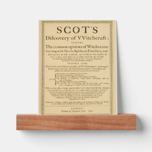 The Discoverie of Witchcraft Picture Ledge