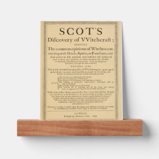 The Discoverie of Witchcraft Picture Ledge
