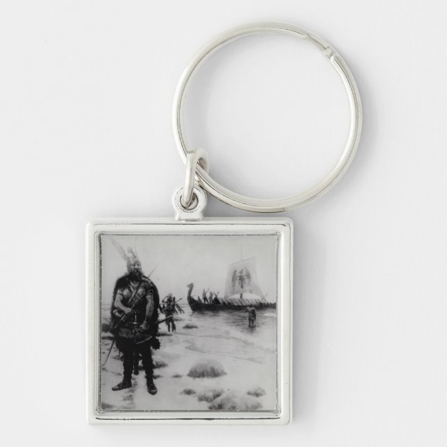 The Discovery of America by Leif Eriksson Keychain (Front)