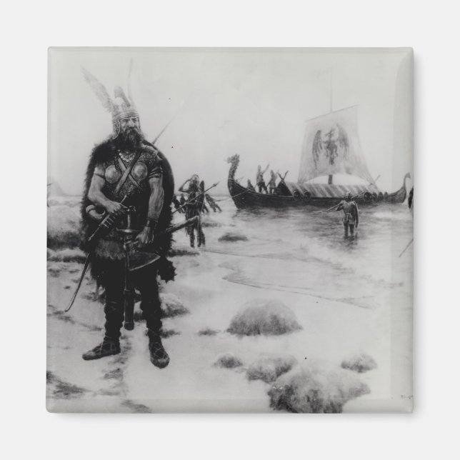 The Discovery of America by Leif Eriksson Magnet (Front)