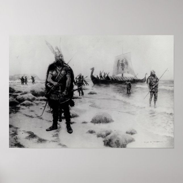 The Discovery of America by Leif Eriksson Poster (Front)