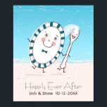 The Dish Runs Away with the Spoon Beach Wedding Poster<br><div class="desc"></div>