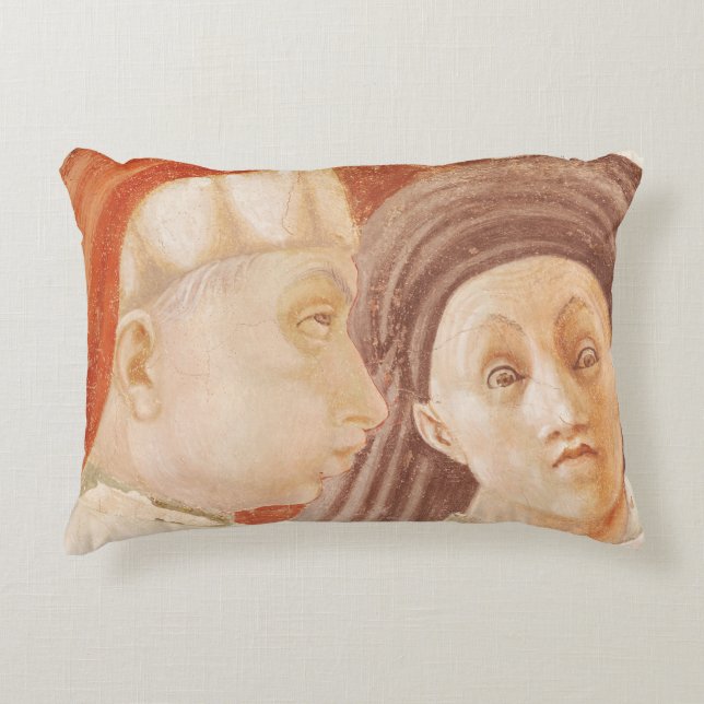 The Dispute of St. Stephen, 1433-34 Decorative Pillow (Front)