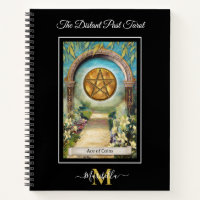 The Distant Past Tarot Deck Ace of Coins Monogram Notebook