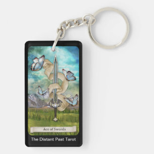 The Distant Past Tarot Deck Ace of Swords Card Keychain