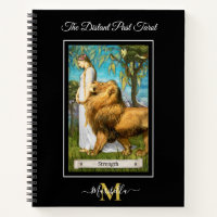 The Distant Past Tarot Deck Strength Card Monogram Notebook