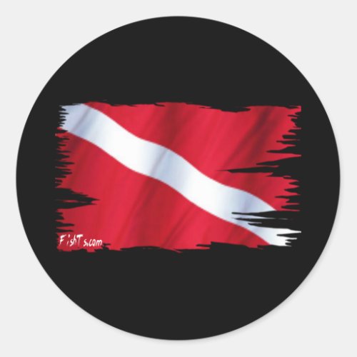 The Dive Flag Collection Classic Round Sticker