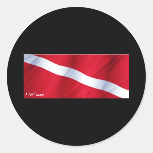 The Dive Flag Collection Classic Round Sticker