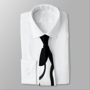 The Divers: Abstract Black & White Neck Tie