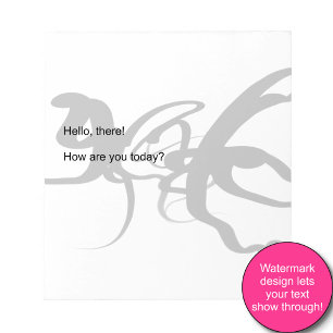 The Divers: Abstract Black & White Notepad