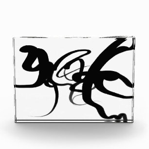 The Divers: Abstract Black & White Photo Block