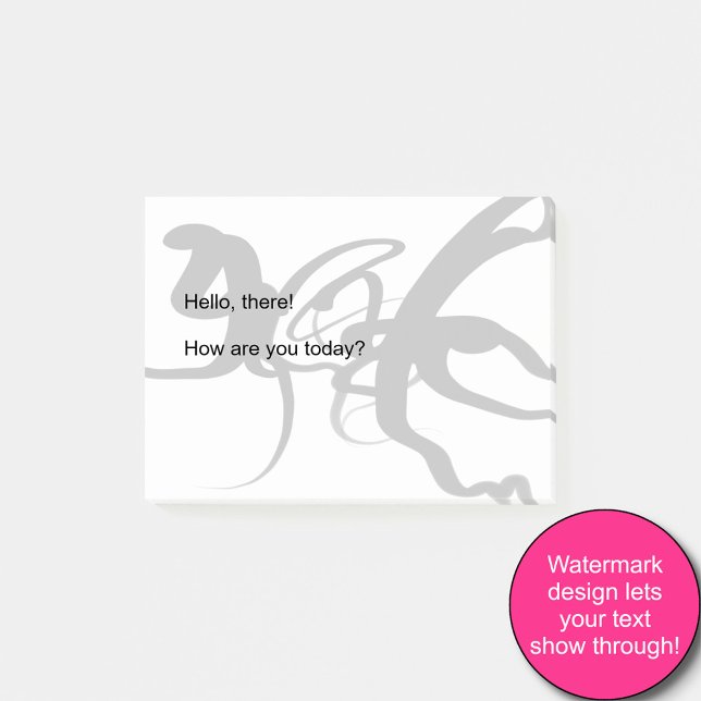 The Divers: Abstract Black & White Post-it Notes (Creator Uploaded)