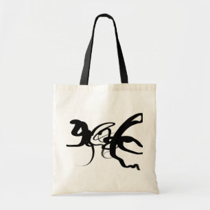 The Divers: Abstract Black & White Tote Bag