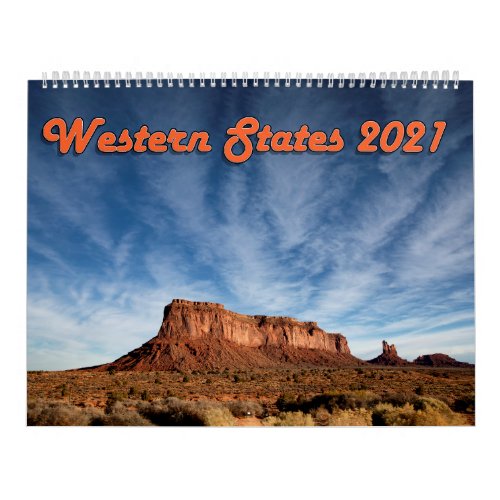 The diverse beauty of the Western United States Calendar