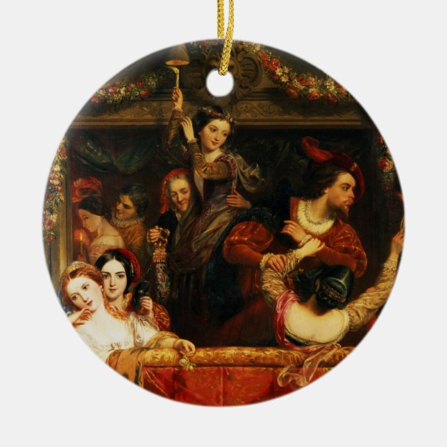 The Diversion of the Moccoletti - The Last Gay Mad Ceramic Ornament (Front)