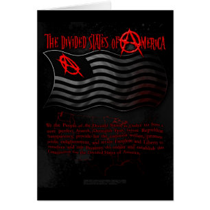 The Divided States of America - Postcard