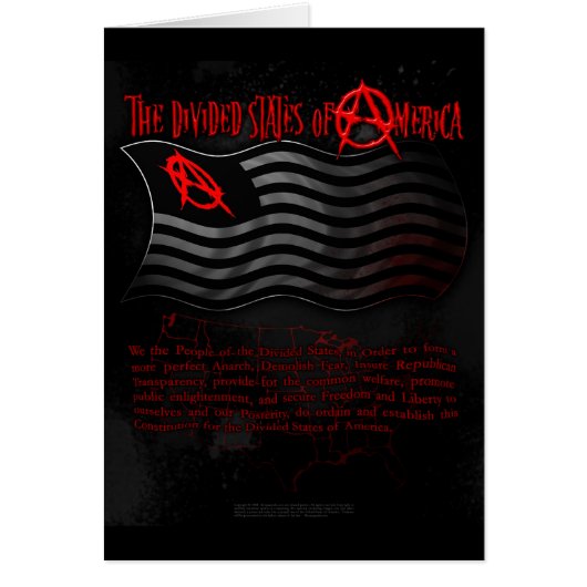 The Divided States of America - Postcard (Front)