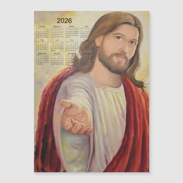 The Divine Invitation: Jesus 2026 Calendar (Front)