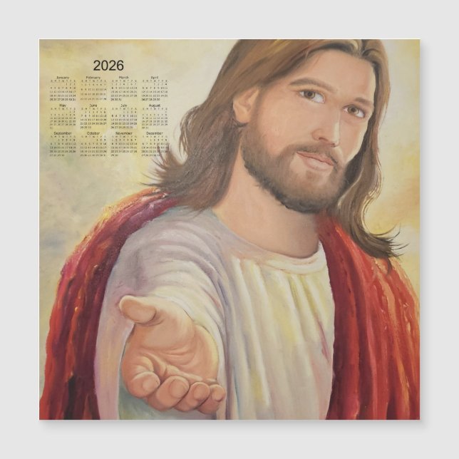 The Divine Invitation: Jesus 2026 Calendar (Front)
