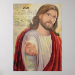 The Divine Invitation: Jesus 2026 Calendar Poster