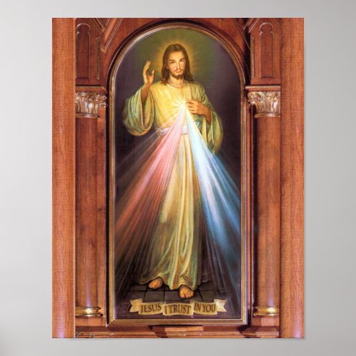 The Divine Mercy Devotional Image Poster