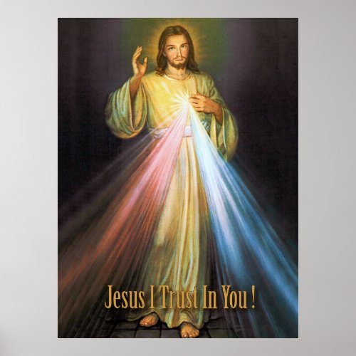 The Divine Mercy Devotional Image Poster