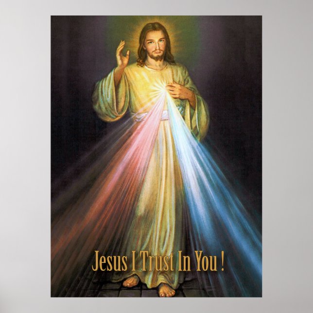 The Divine Mercy Devotional Image. Poster (Front)