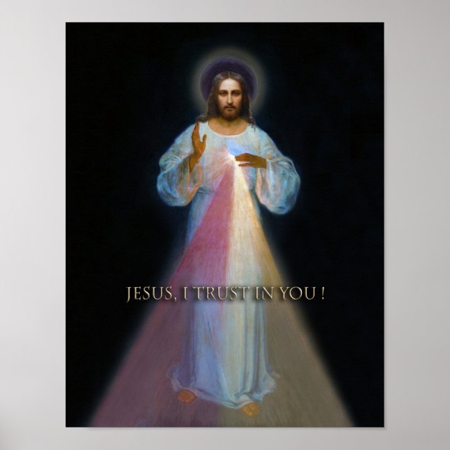 The Divine Mercy Devotional Image. Poster (Front)