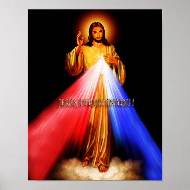 The Divine Mercy Devotional Image. Poster (Front)