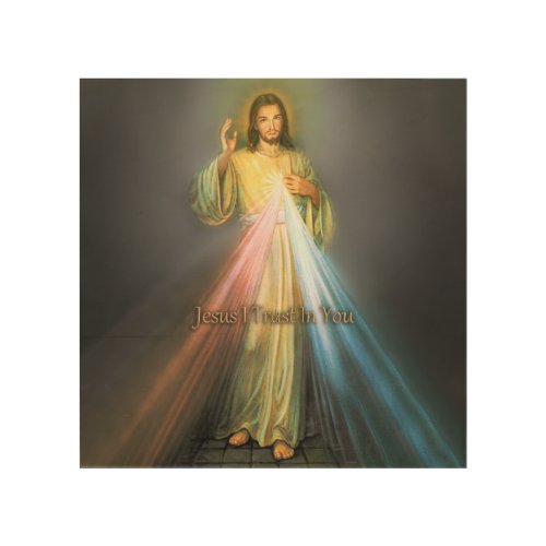 THE DIVINE MERCY DEVOTIONAL IMAGE WOOD WALL ART