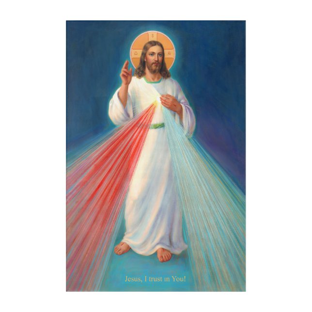 The Divine Mercy Of Jesus Acrylic Print (Front)