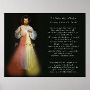 The Divine Mercy of Jesus. Poster