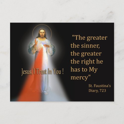 The Divine Mercy Postcard