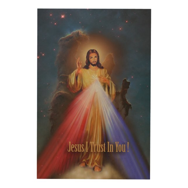 The Divine Mercy Wood Wall Decor (Front)