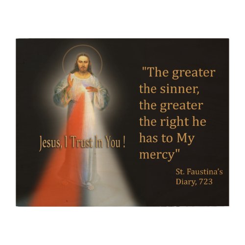 The Divine Mercy Wood Wall Decor