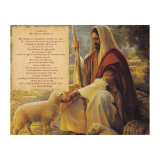 The Divine Shepherd Wood Wall Decor
