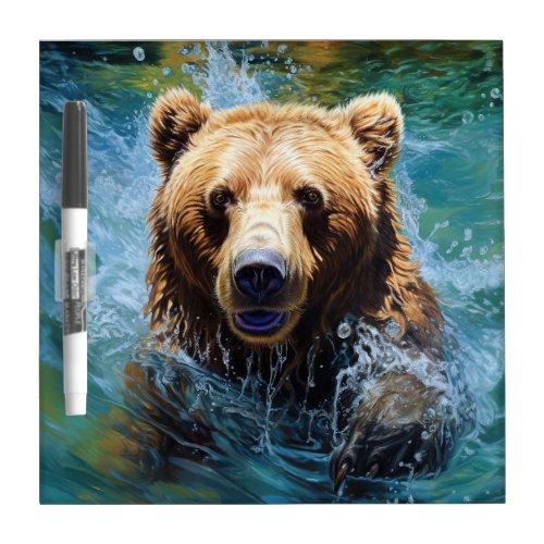 The Diving Bears Underwater Journey Dry Erase Board