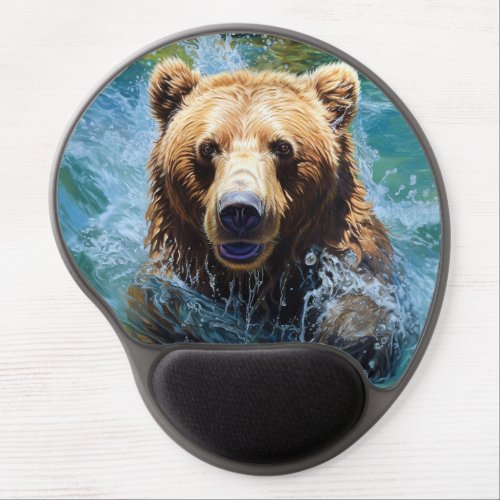 The Diving Bears Underwater Journey Gel Mouse Pad