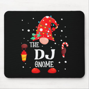 The Dj Gnome Matching Family Christmas Gnome Pajam Mouse Pad