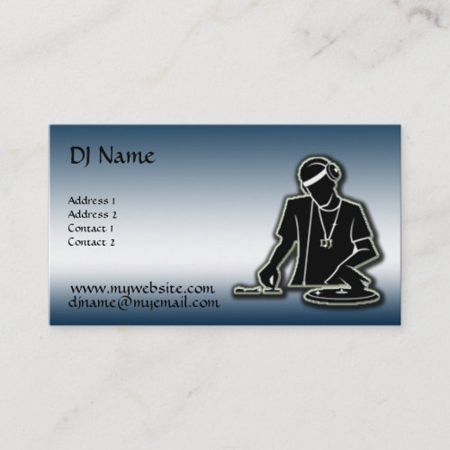 The DJ - Improved Business Card Templates
