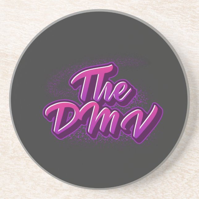 The DMV (DC, Maryland, Virginia) Graffiti Style Coaster (Front)