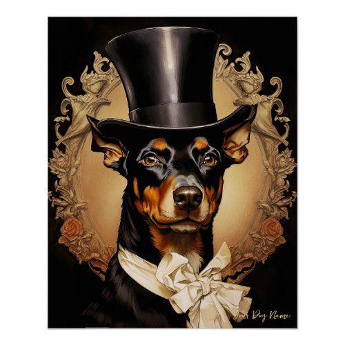 The Doberman Dog 001 _ Odessa Leyendecker Poster