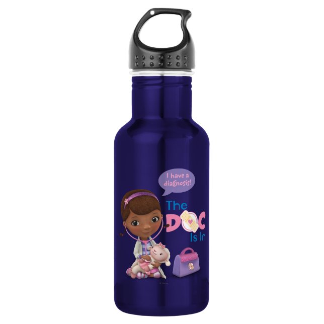 The Doc Is In 2 Water Bottle (Front)